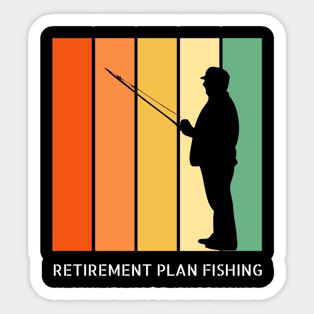 Retirement Plan Fishing Funny Fishing Sticker by Yourex